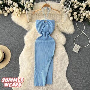 Bodycon Dress - Blue